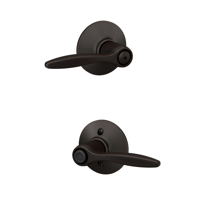 Delfayo Lever Bed & Bath Lock, Bronze