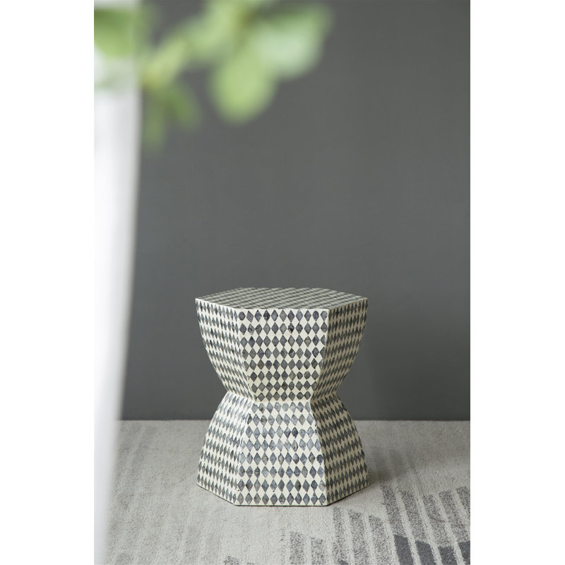 Hexagonal End Table, Accent Side Table
