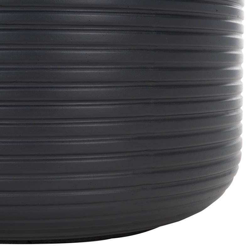 Handmade Concrete Pot Planter, Black