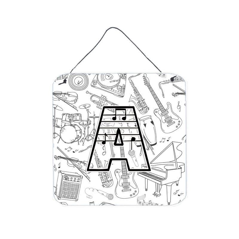 Monogramme « notes musicales », A