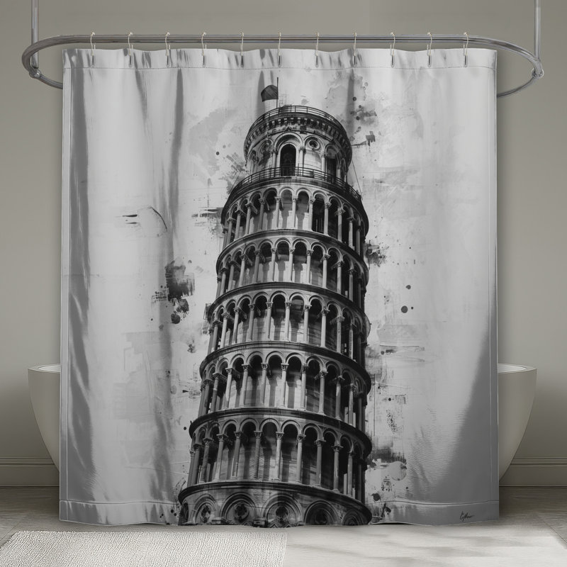 Rideaux de douche Pise, L 70 po x H 72 po