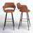 Lake Upholstered Counter Stool with Metal Frame-303832044-308806266