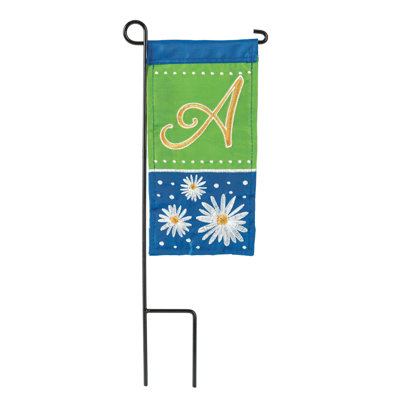 Mini Flag Daisy Monogram 4x8.5