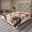 Ambesonne Eiffel Tower Top Flat Sheet Bakery in Paris Eiffel Pink Dark Brown