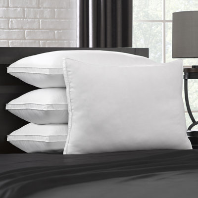 Boden Gusseted Microfiber Pillow, Medium/Firm Density