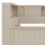 Lit de jour en bois avec tablettes de rangement et 3 tiroirs-107088646