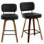 Swivel Bar Stools & Counter Stools Walnut Bentwood & Faux Leather-1483885917-1498450227
