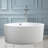 59" x 59" Freestanding Soaking Acrylic Bathtub