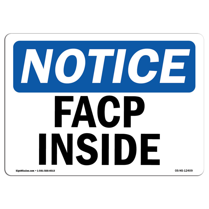 Facp Inside Sign
