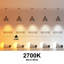 Paquet de 4 ampoules DEL à 3 voies A19, 12 W 1500LM E26 culot 2700K, ampoule à DEL blanc chaud en plastique, ampoules à intensité variable à trois niveaux 120 V pour les luminaires intérieurs-139142095-139142097