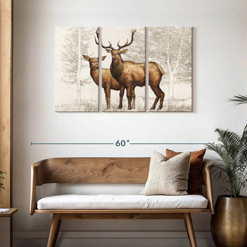 White Christmas Lodge II, 28" H x 45" W