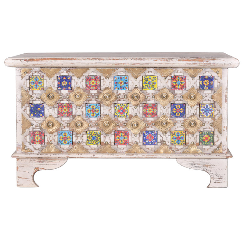 Daisie Solid Wood Accent Trunk