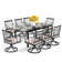 Rectangular 6 - Person 84" Long Dining Set