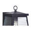 Lanterne murale d'extérieur en verre nervuré H 10,5 po Lylafaye Midnight