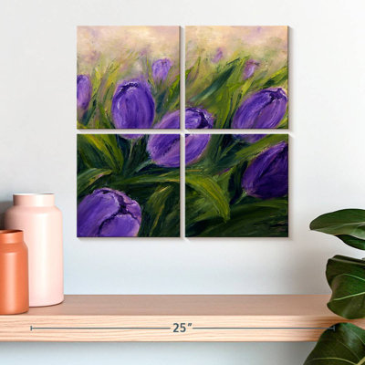 Harnek Dark Purple Tulips