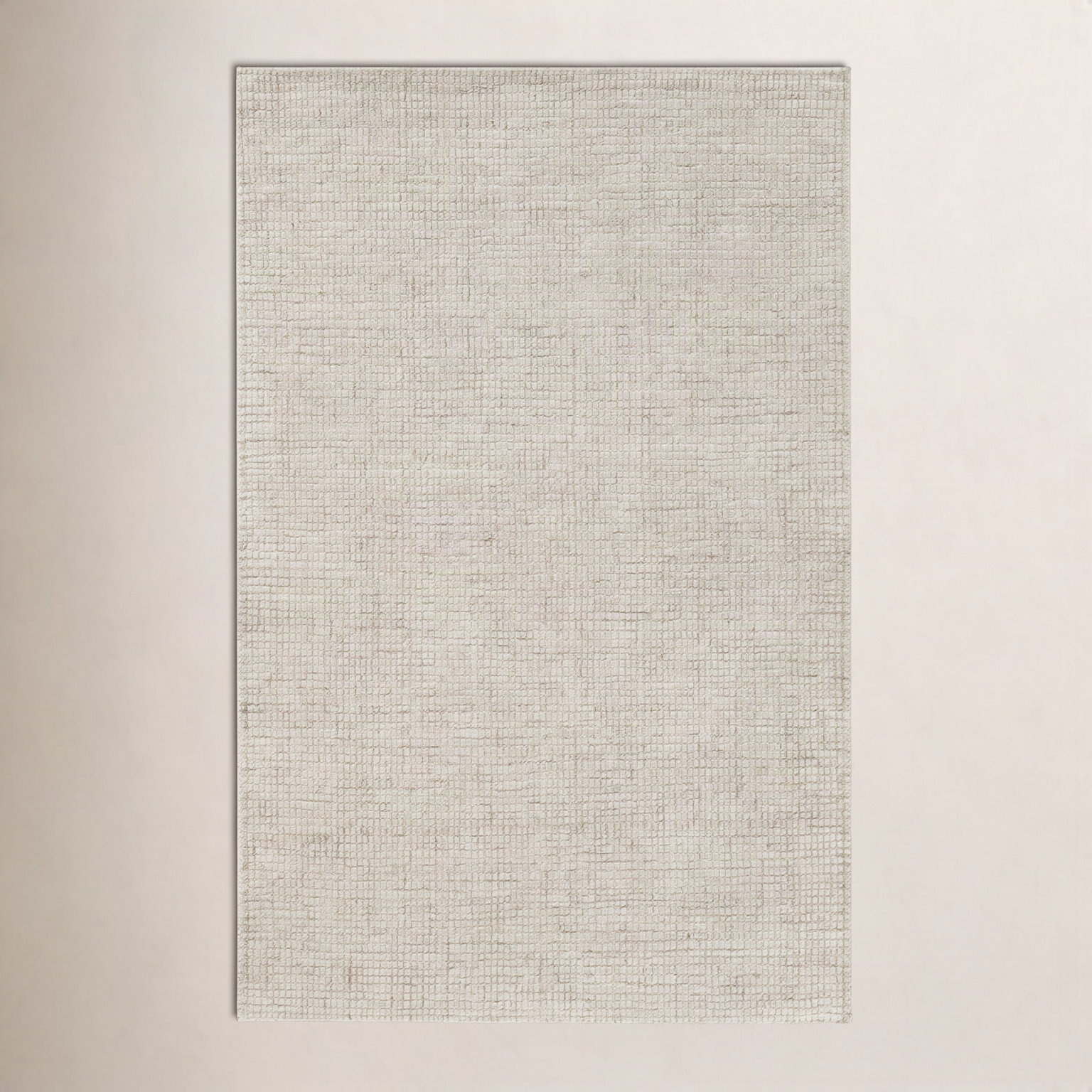 Hand-Tufted Striped Wool Rug, Ivory, Rectangle 5' x 8'