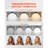 Nail Desk Light 20 W Clip on Half Moon Lash Light with Phone Holder Arched LED