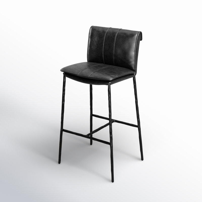 Mayer 26 Counter Stool Antique Brown, Black, Bar Stool (31" Seat Height)