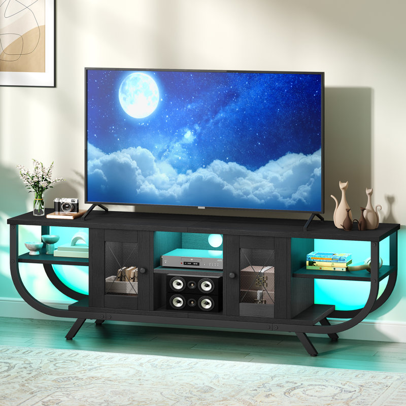 Unfinished TV Stand, 45cm H x 140cm L x 35cm W, Black