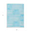 Tapis extérieur lavable antidérapant 9 pi x 12 pi bleu sarcelle