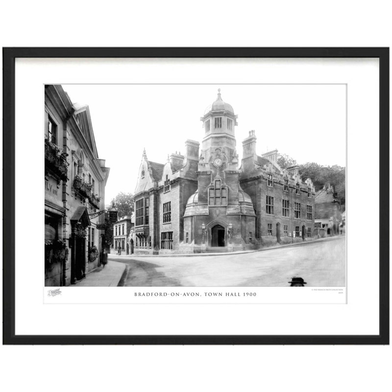 Bradford-on-Avon, Town Hall 1900 - Single Picture Frame Print, 45cm H x 60cm W x 2.3cm D