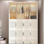 Organisateur de garde-robe portable pour vêtements, 17 portes magnétiques, 17 cubes et 1 tringle, armoire de rangement pour garde-robe
