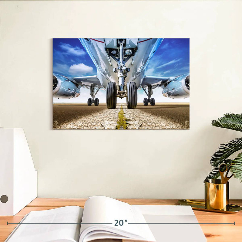 Mehar Runway Plane, 8" H x 12" W