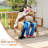 Eldoria 2 - Person Acacia Solid Wood Hanging Porch Swing