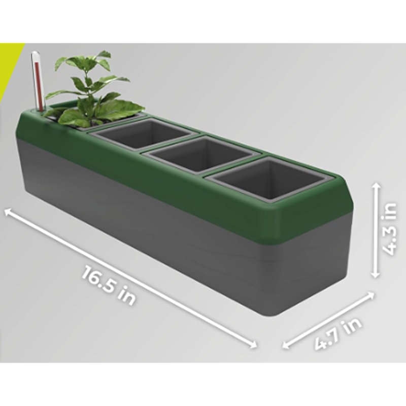 Self Watering Planters – 4-Herb Window Boxes Planters W...