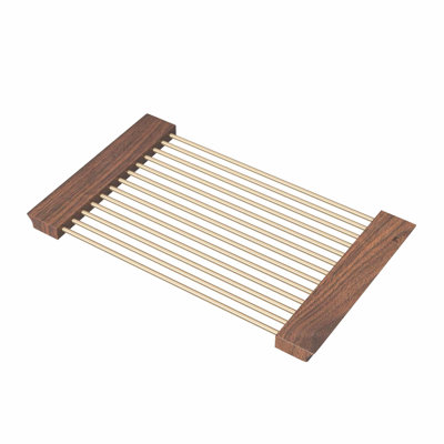 16.5" x 10" Dish Drying Rack for Kitchen Sinks in Champagne Bronze