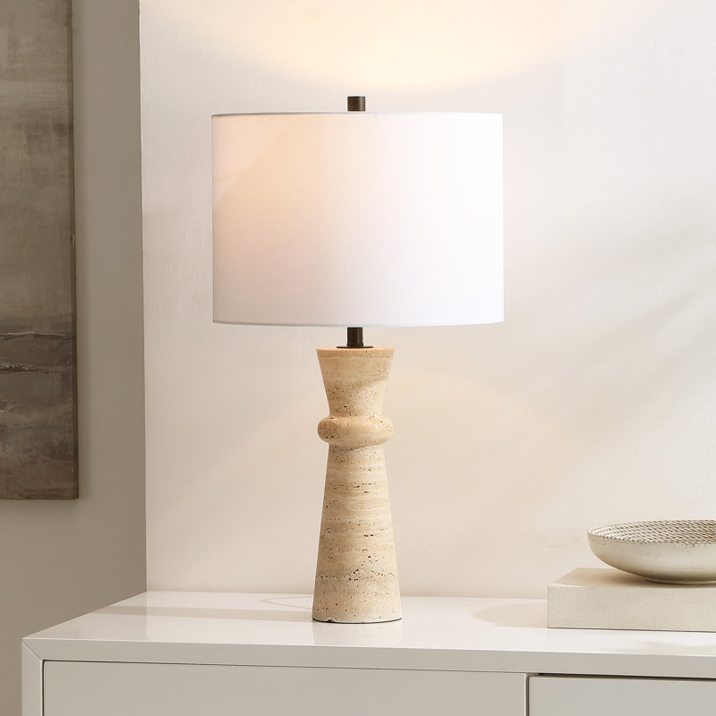 Lampe de table en pierre Holtby, Ivoire