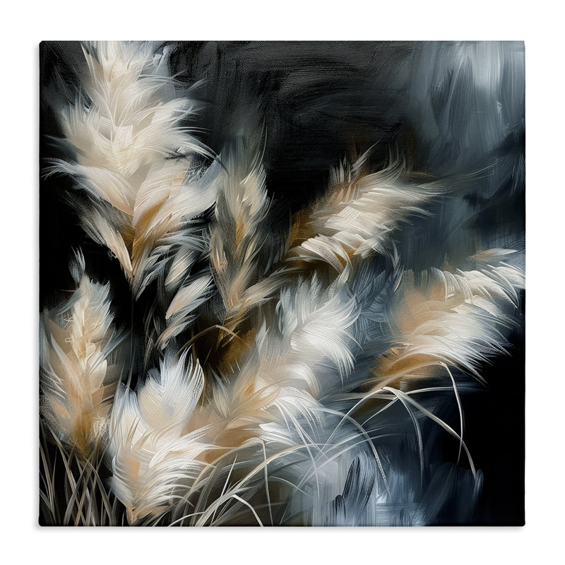  "Feathery Windblown Wheat", art mural par Raymond Powers, H 17 po x l 17 po