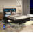 Queen Storage Bed Frame with 6 Drawers, Headboard & Shelf, LED Lights & USB Charging, No Box Spring, Silent Black-121374641
