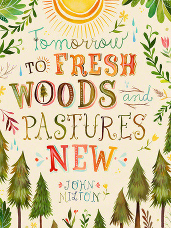 «Fresh Woods and Pastures», art sur toile