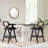 Chic Resin Webbing Back Bar Stool Set, Enhancing Your Bar Ambiance