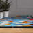 Always On My Mind Washable Colourful Abstract Art Area Rug size 8'x10' with Non-Slipping Backing