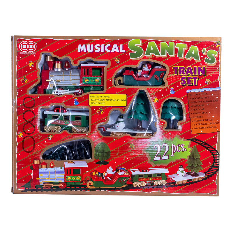 Kurt Adler Battery Operated Musical Santa Train Table Piece