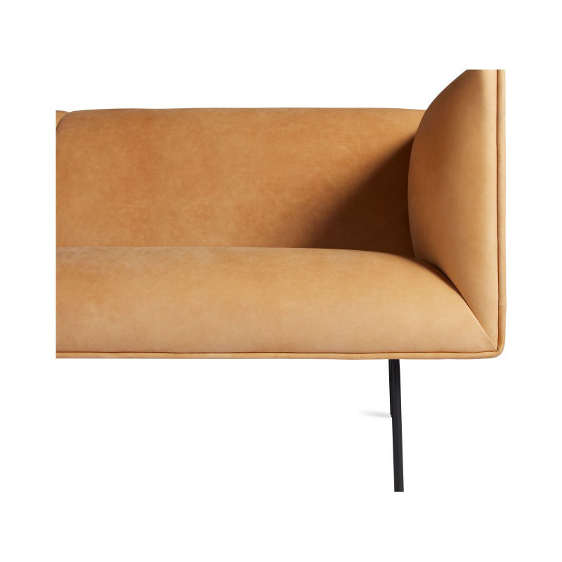 Dandy Leather Lounge Chair, Camel Leather
