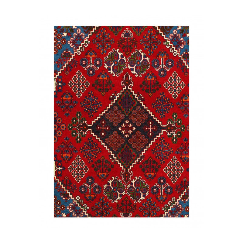 Tapis en laine d'agneau rectangulaire unique de 3 pi 6 po x 5 po Charnea