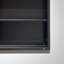 Armoire à pharmacie 26 po x 30 po à fixation murale ou encastrée en métal noir avec miroir