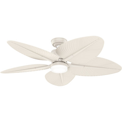 Ventilateur de plafond 52 po Casablanca avec ensemble d'éclairage à DEL et contrôle mural et télécommande portative Casablanca