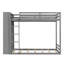 Lits multifonctionnels avec rangement, chambre d'enfant moderne en MDF bois gris-328661659