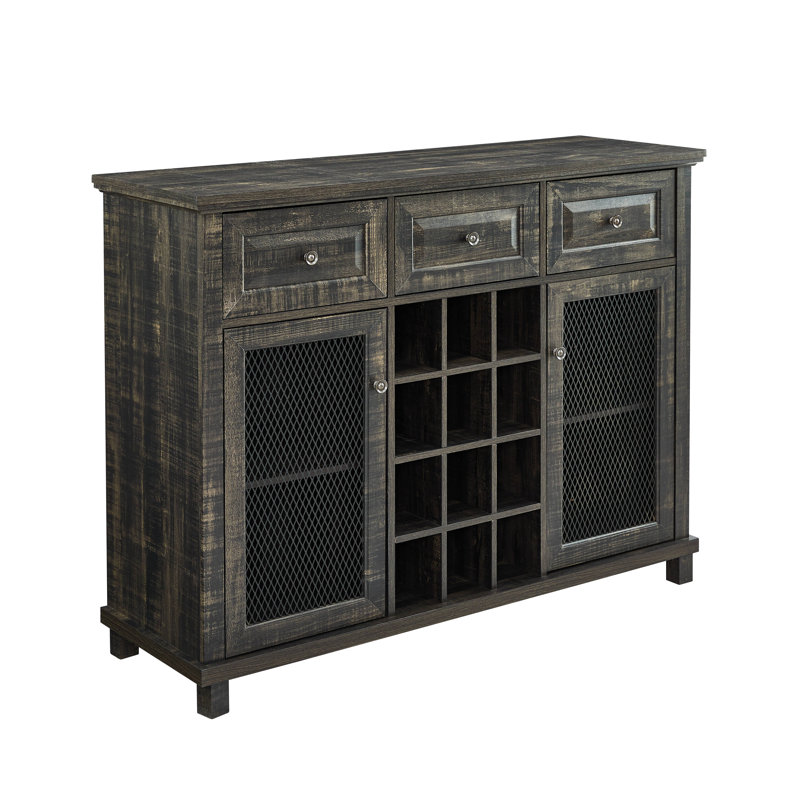 Jack 47.63" Mesh Door Sideboard, Charcoal