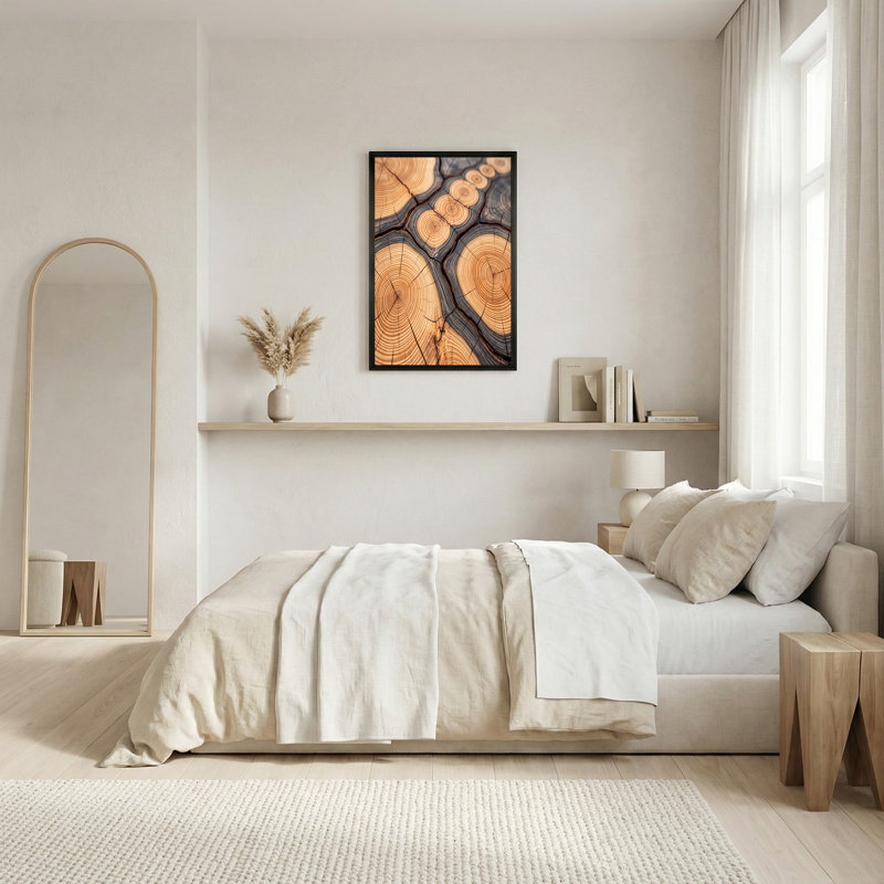 Art mural sur toile en bois, H 16 po x l 24 po