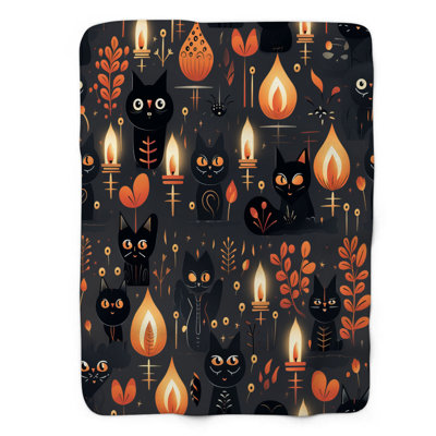 «Halloween Cat Spirit» - couverture de qualité supérieure 1 pièce