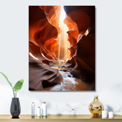 Art mural en métal Canyon, Antelope Canyon Landscape Decor - Canyon Antelope Symphony II
