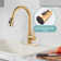 1/2 In. Pull Down Kitchen Faucet Spray Head Replacement 3-Function With 9 Adapters