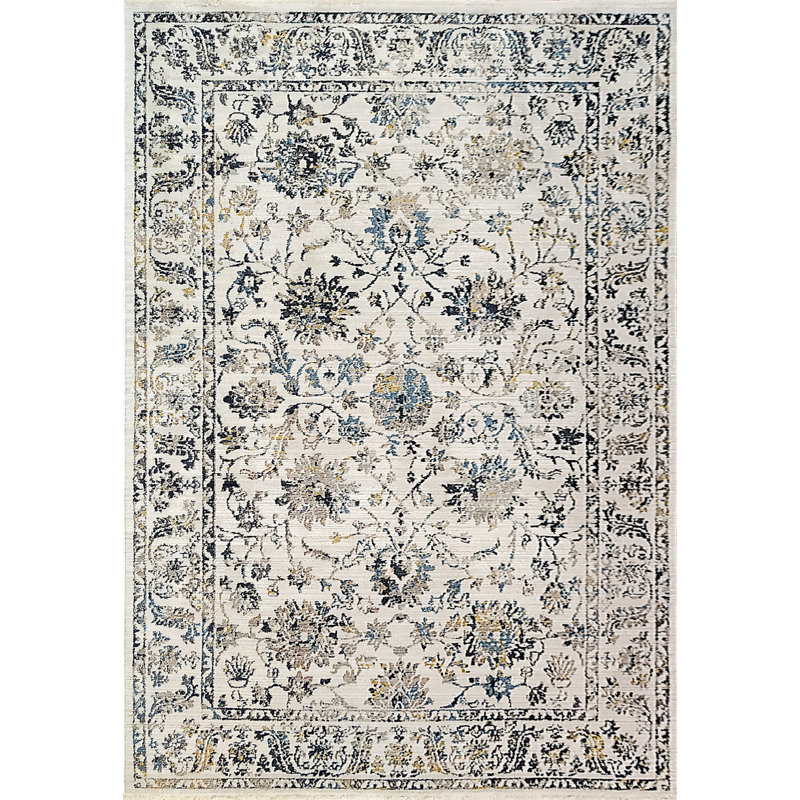 Floral Indoor Rug, Rectangle 5'3" x 7'7"