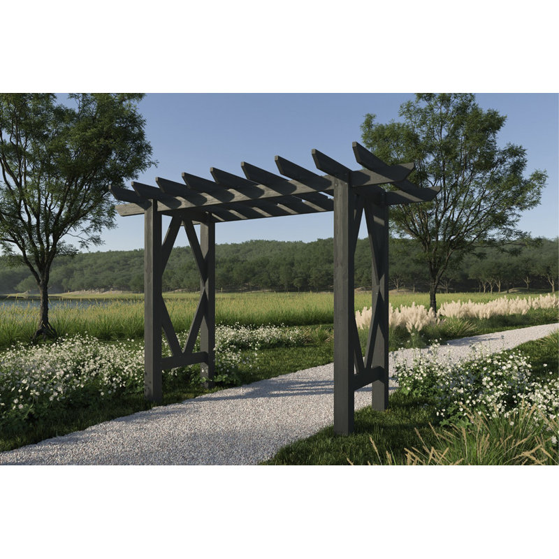 Summerwood Charcoal Black Cedar Garden Arbor