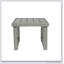 Table d'appoint rustique en bois d'acacia de fabrication durable, parfaite pour la vie en plein air et le divertissement